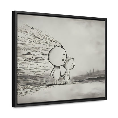 "Together Through the Storm" - Gallery Canvas Wraps, Horizontal Frame