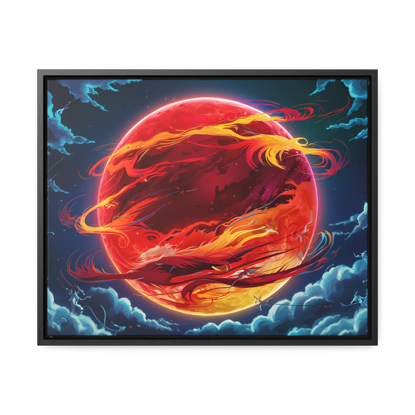 Eclipse of the Eternal Phoenix - Gallery Canvas Wraps, Horizontal Frame