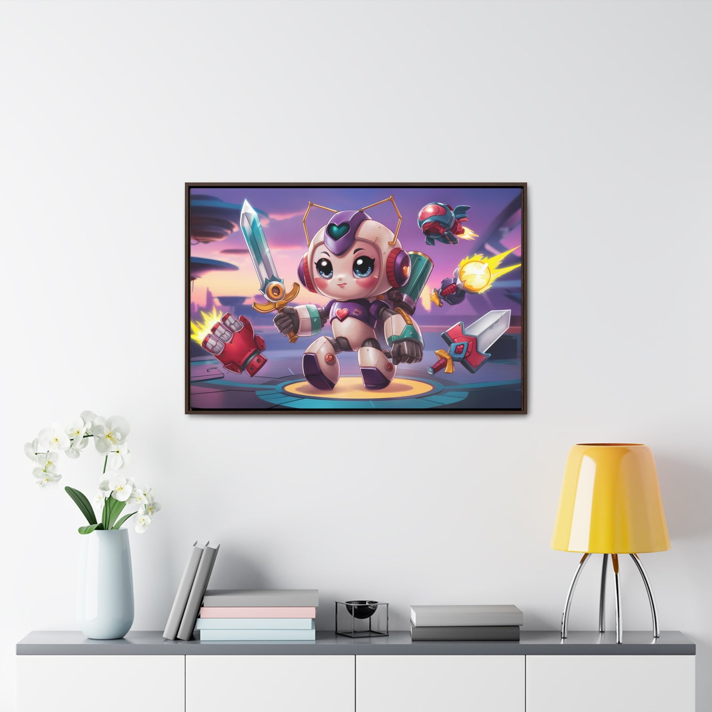 Battle Bot Hero - Gallery Canvas Wraps, Horizontal Frame