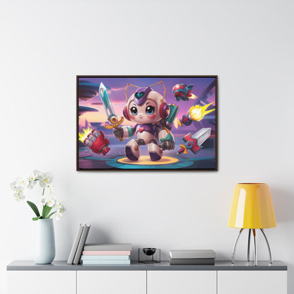 Battle Bot Hero - Gallery Canvas Wraps, Horizontal Frame