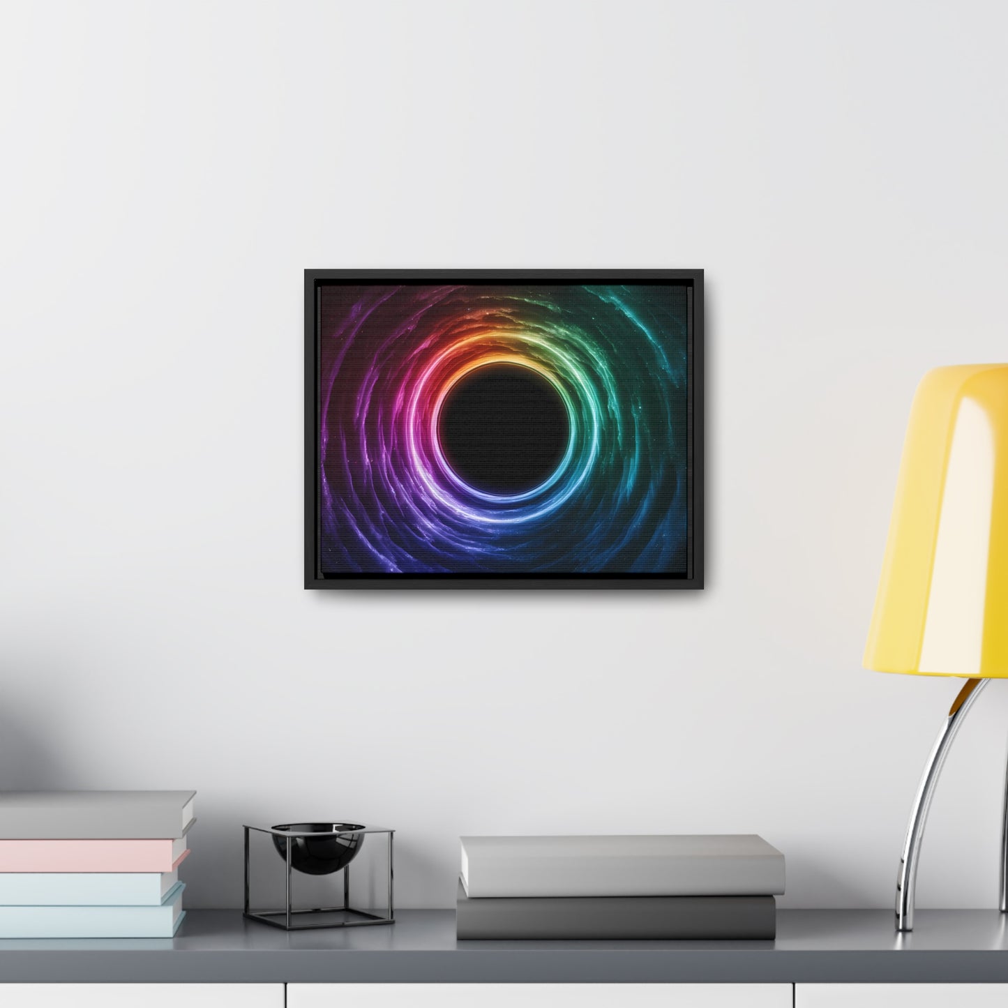 Cosmic Vortex of Light - Gallery Canvas Wraps, Horizontal Frame