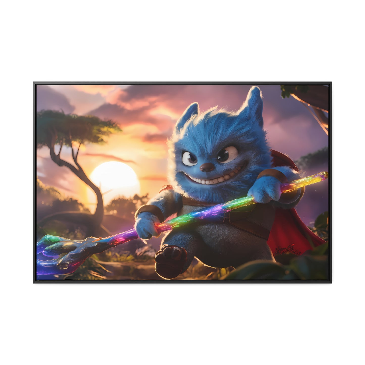 Guardian of the Enchanted Forest - Gallery Canvas Wraps, Horizontal Frame