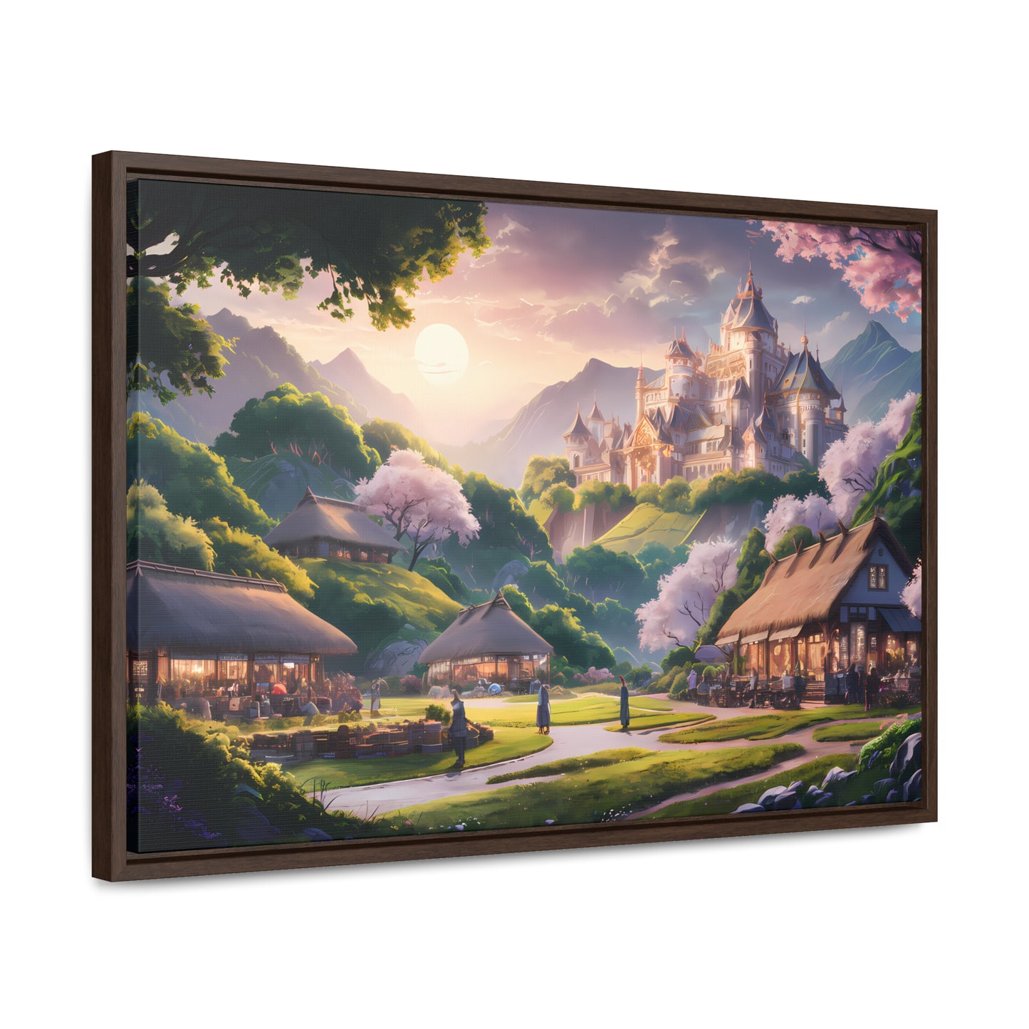 "Whispers of the Twilight Kingdom" - Gallery Canvas Wraps, Horizontal Frame