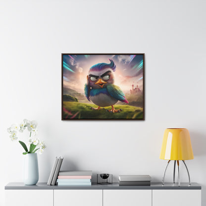 Feathered Fury: The Guardian of the Sky - Gallery Canvas Wraps, Horizontal Frame