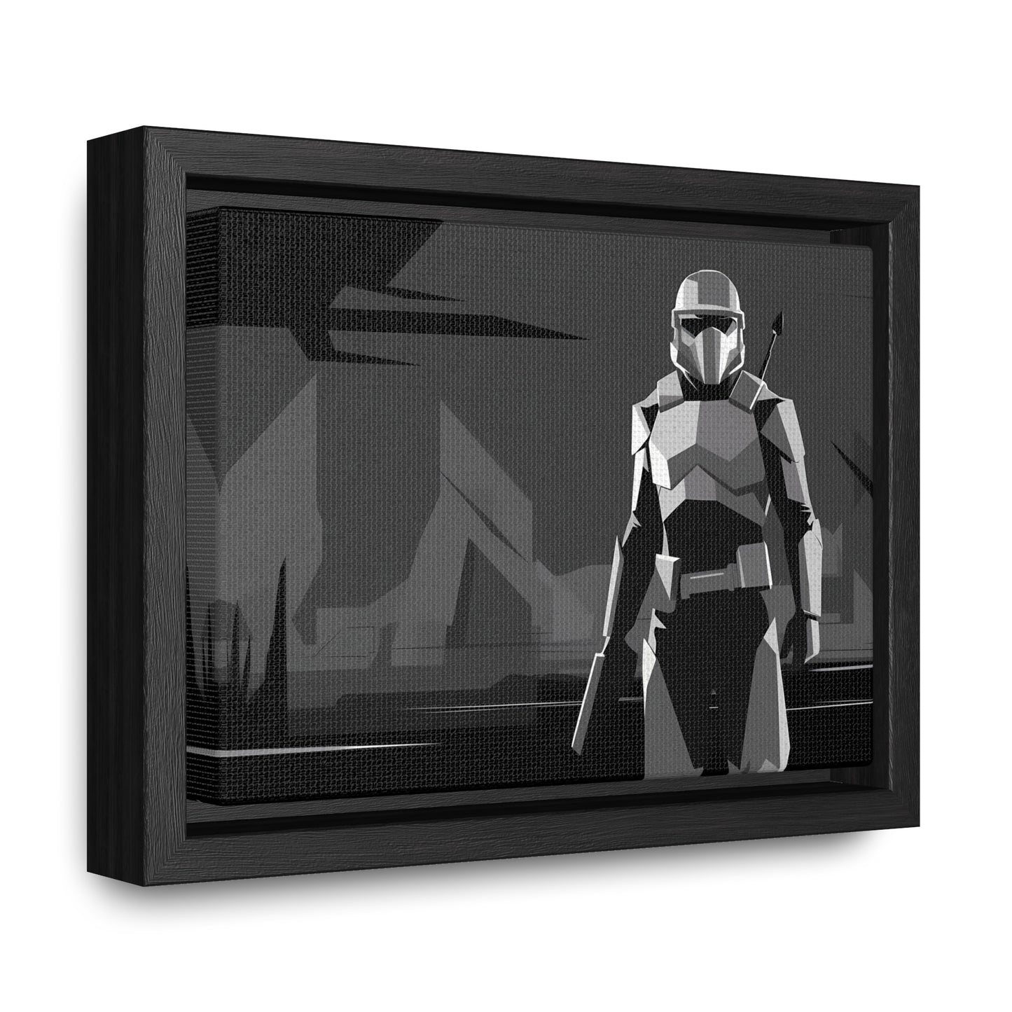 The Lone Protector - Gallery Canvas Wraps, Horizontal Frame