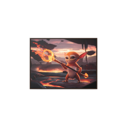 "Guardian of the Flame" - Gallery Canvas Wraps, Horizontal Frame