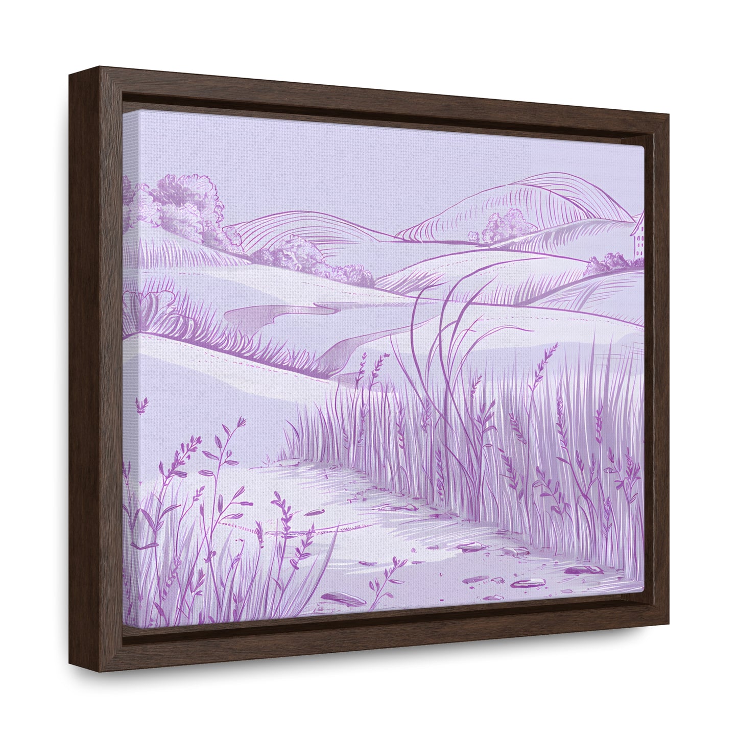 Whispers of the Lavender Hills - Gallery Canvas Wraps, Horizontal Frame