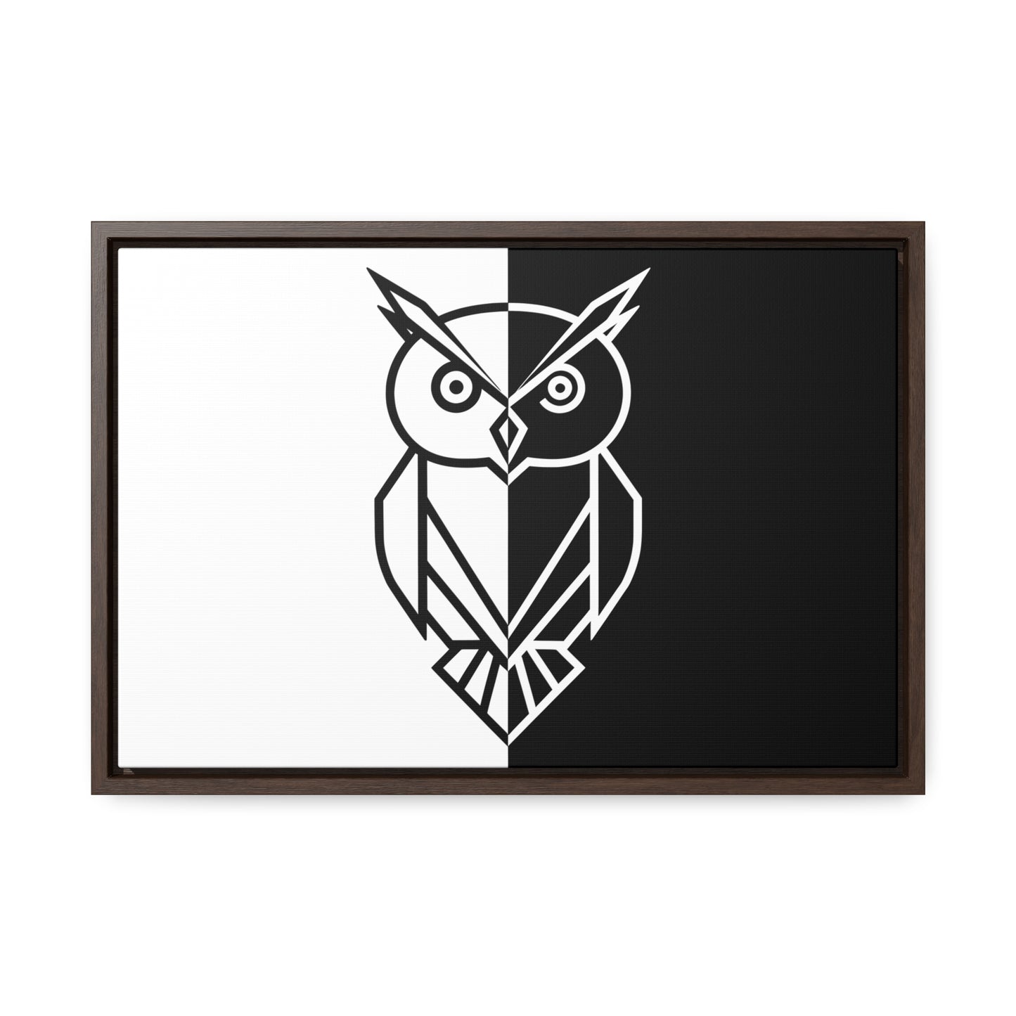 Duality of the Owl - Gallery Canvas Wraps, Horizontal Frame