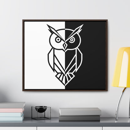 Duality of the Owl - Gallery Canvas Wraps, Horizontal Frame