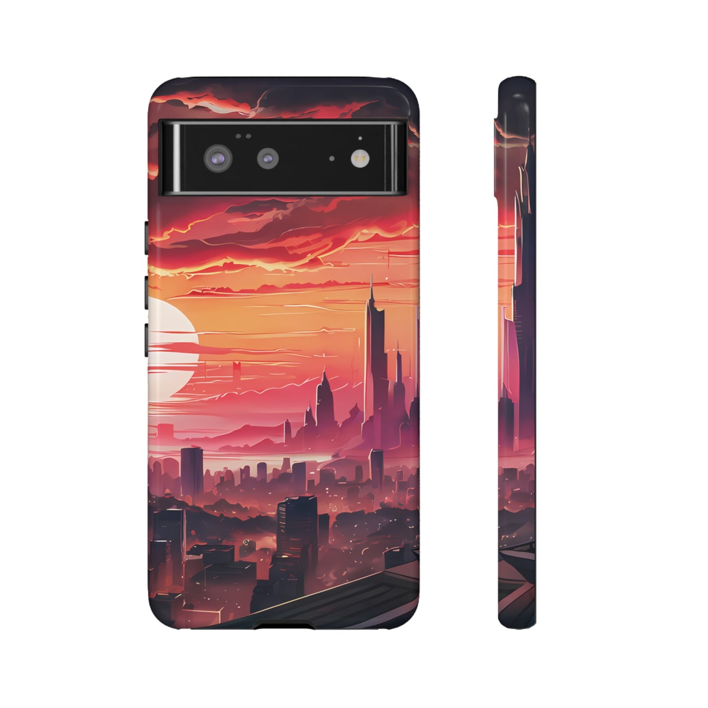 Anime City at Dawn - Smartphone Tough Cases