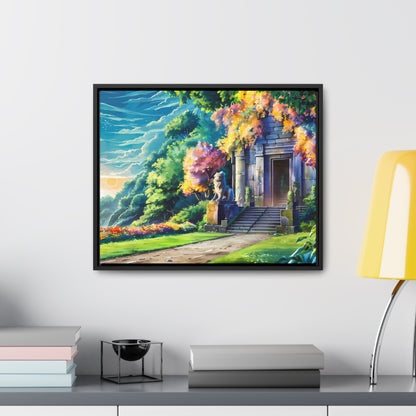 Sanctuary of the Forgotten Dawn - Gallery Canvas Wraps, Horizontal Frame