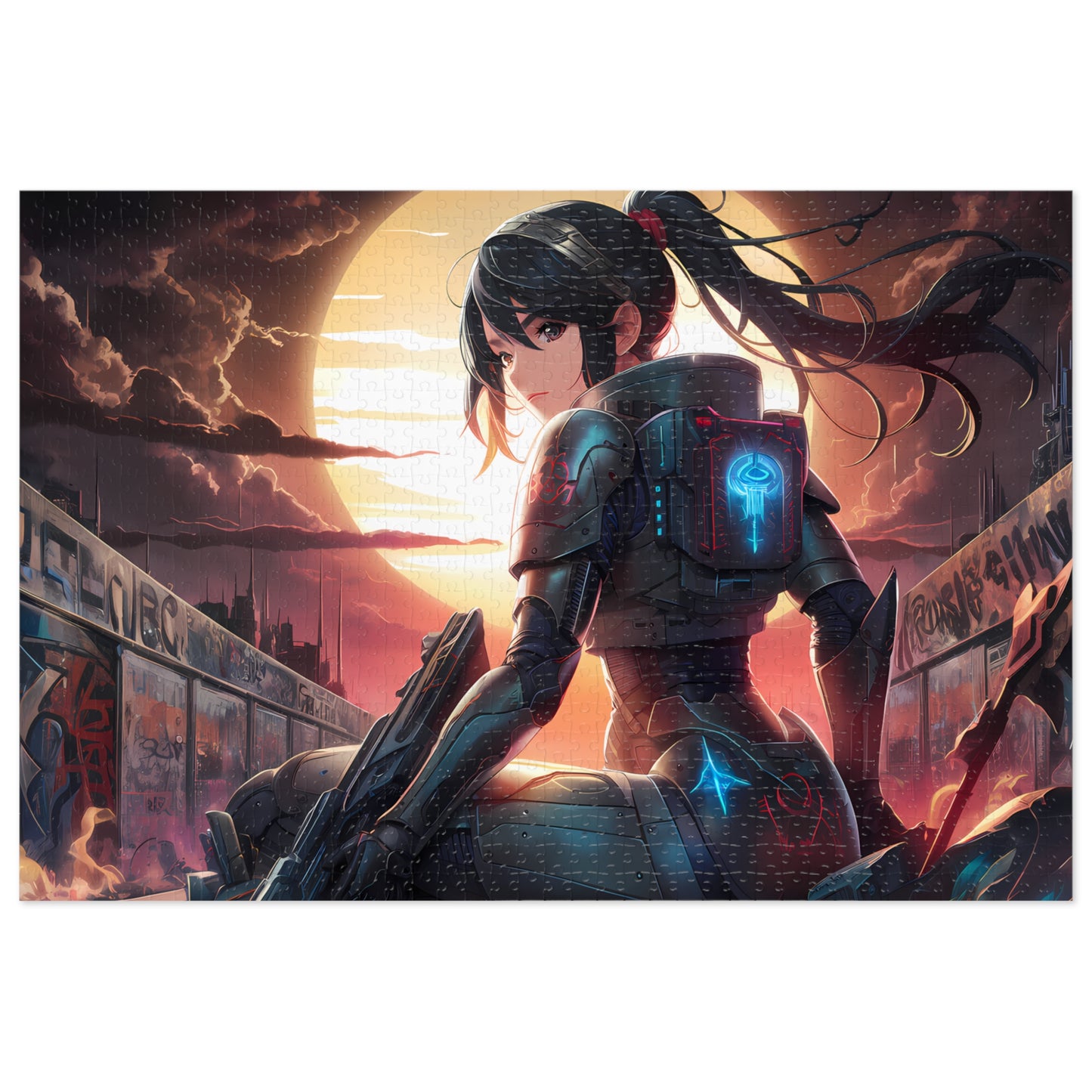 Shadow of the Cyber Dawn - Jigsaw Puzzle (30, 110, 252, 500,1000-Piece)