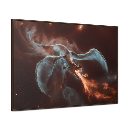 Celestial Inferno Dragon - Gallery Canvas Wraps, Horizontal Frame