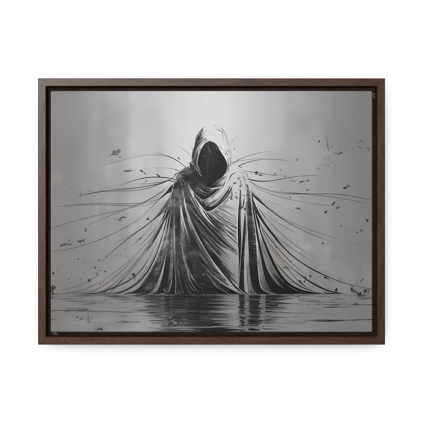 Ethereal Sentinel of the Abyss - Gallery Canvas Wraps, Horizontal Frame