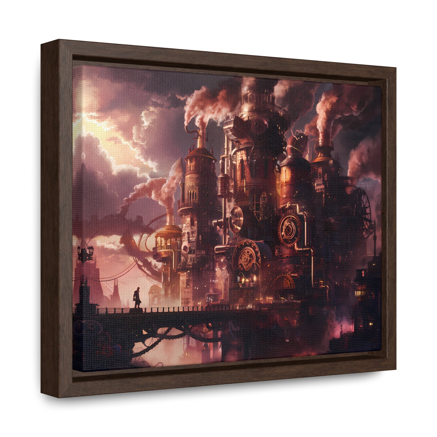 Industrial Twilight - Gallery Canvas Wraps, Horizontal Frame