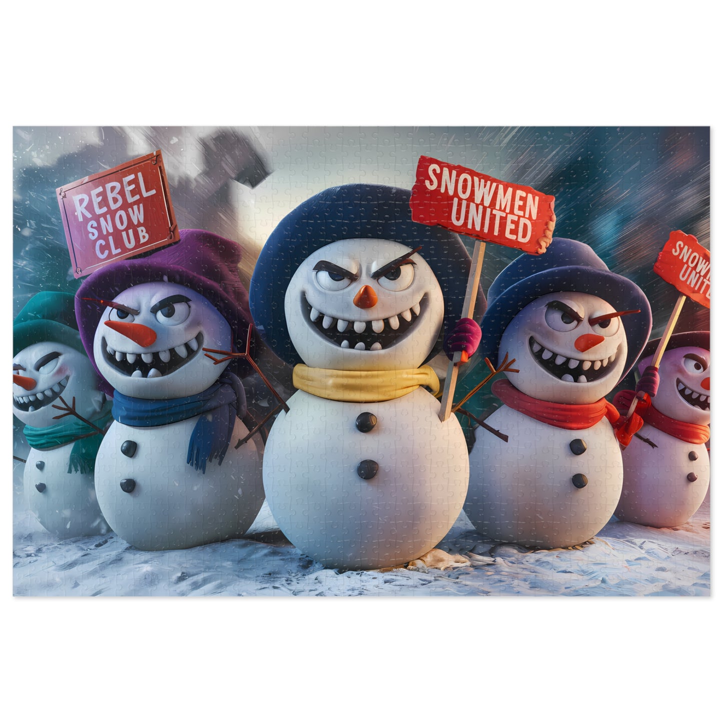 The Great Snowman Rebellion - Jigsaw Puzzle (30, 110, 252, 500,1000-Piece)