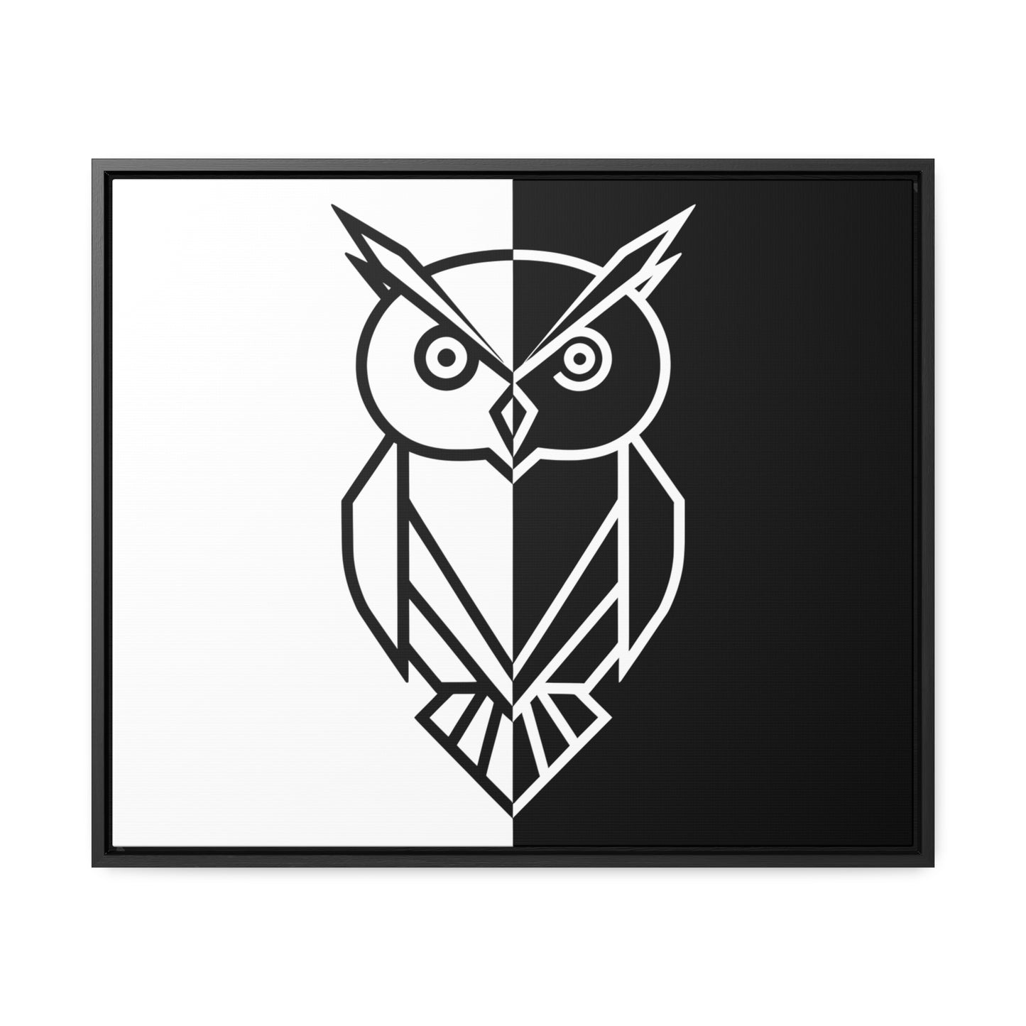 Duality of the Owl - Gallery Canvas Wraps, Horizontal Frame