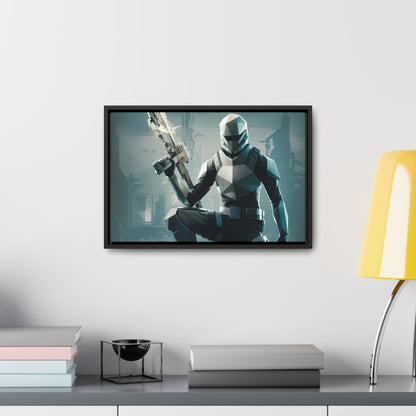 Guardian of the Futuristic Citadel - Gallery Canvas Wraps, Horizontal Frame