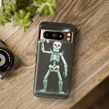 Geometric Skeleton Swordsman - Smartphone Tough Cases