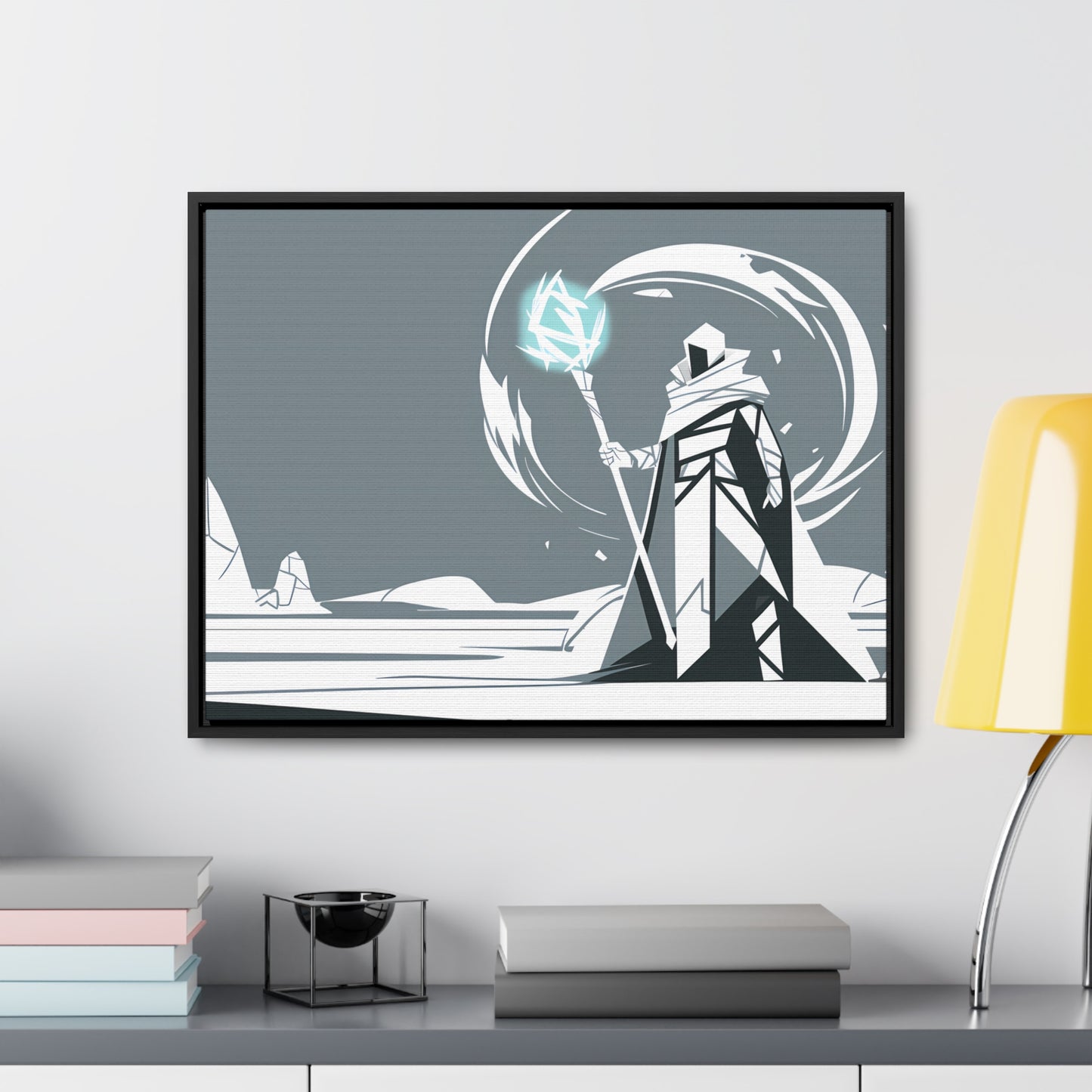 Mage of the Frozen Wastes - Gallery Canvas Wraps, Horizontal Frame