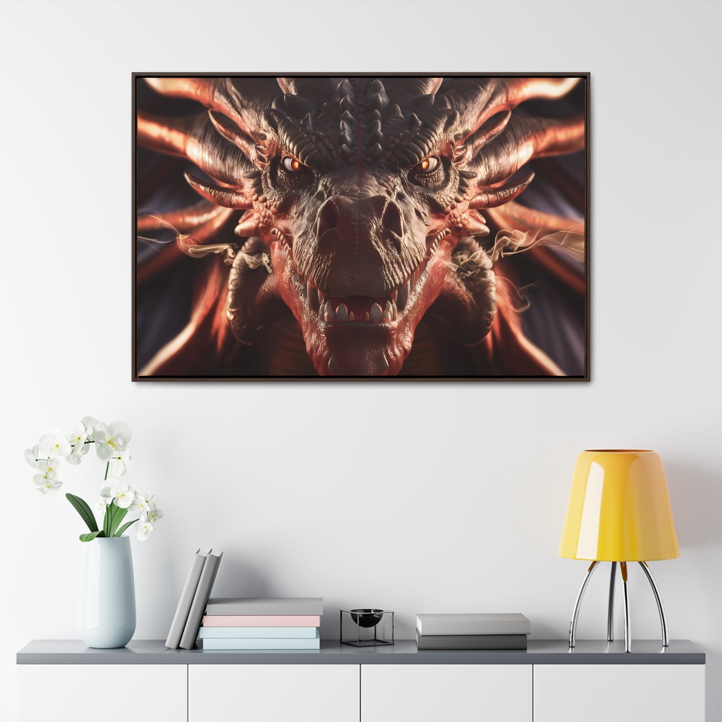 Wrath of the Inferno Dragon - Gallery Canvas Wraps, Horizontal Frame