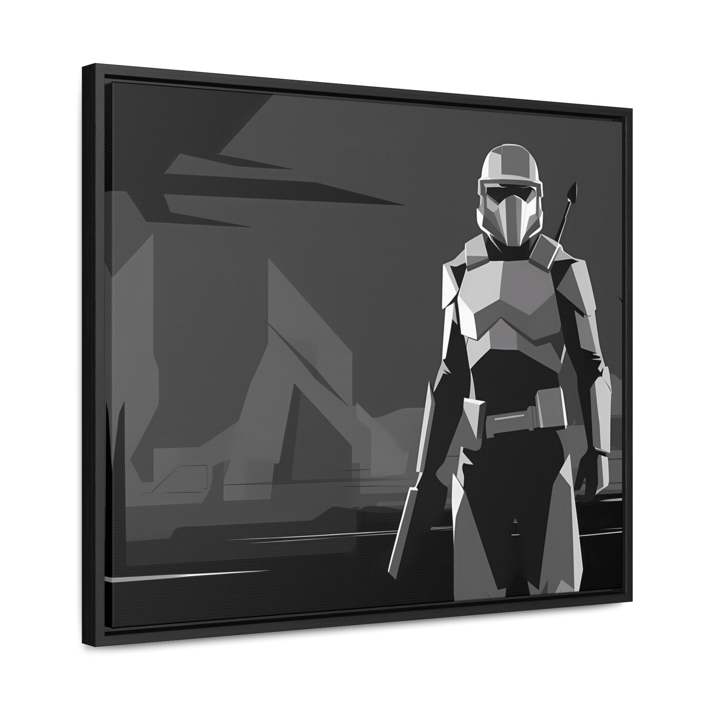 The Lone Protector - Gallery Canvas Wraps, Horizontal Frame