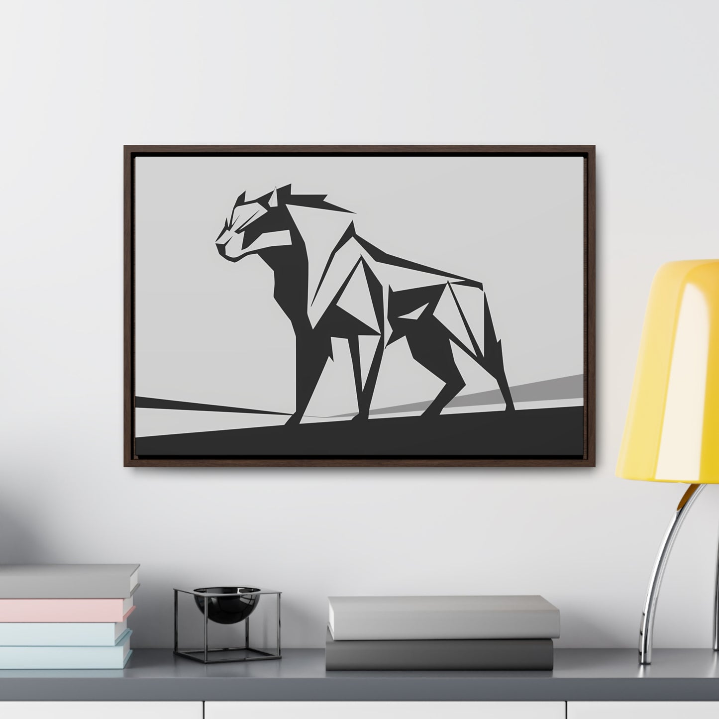 Geometric Beast - Gallery Canvas Wraps, Horizontal Frame