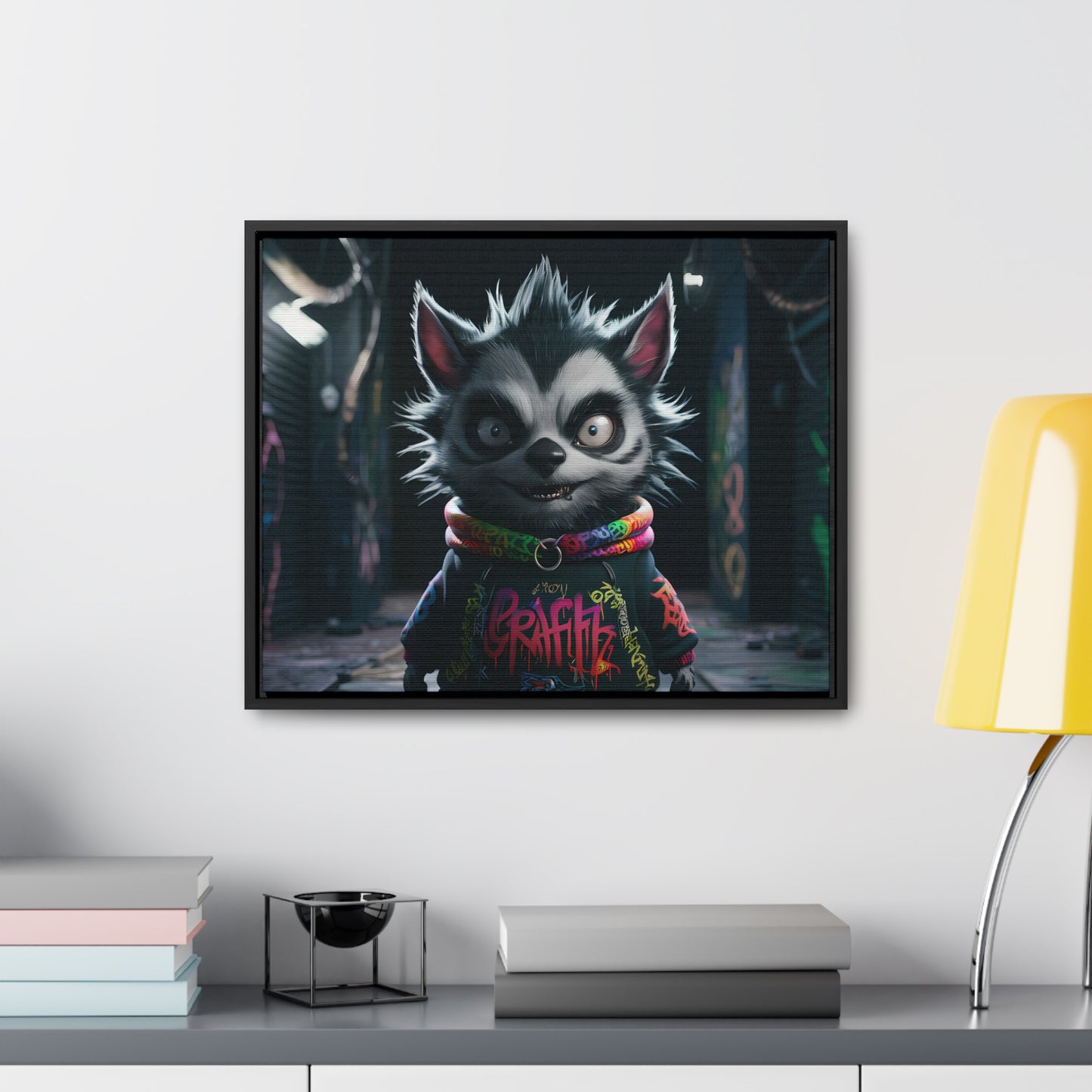 Urban Graffiti Rebel - Gallery Canvas Wraps, Horizontal Frame