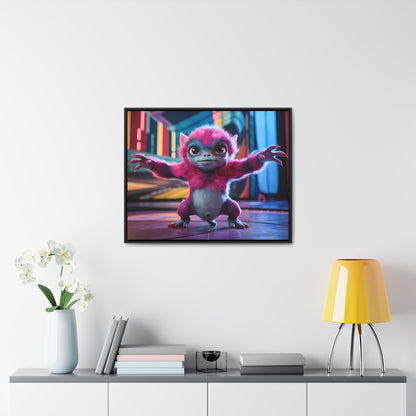 Cosmic Critter on the Dance Floor - Gallery Canvas Wraps, Horizontal Frame