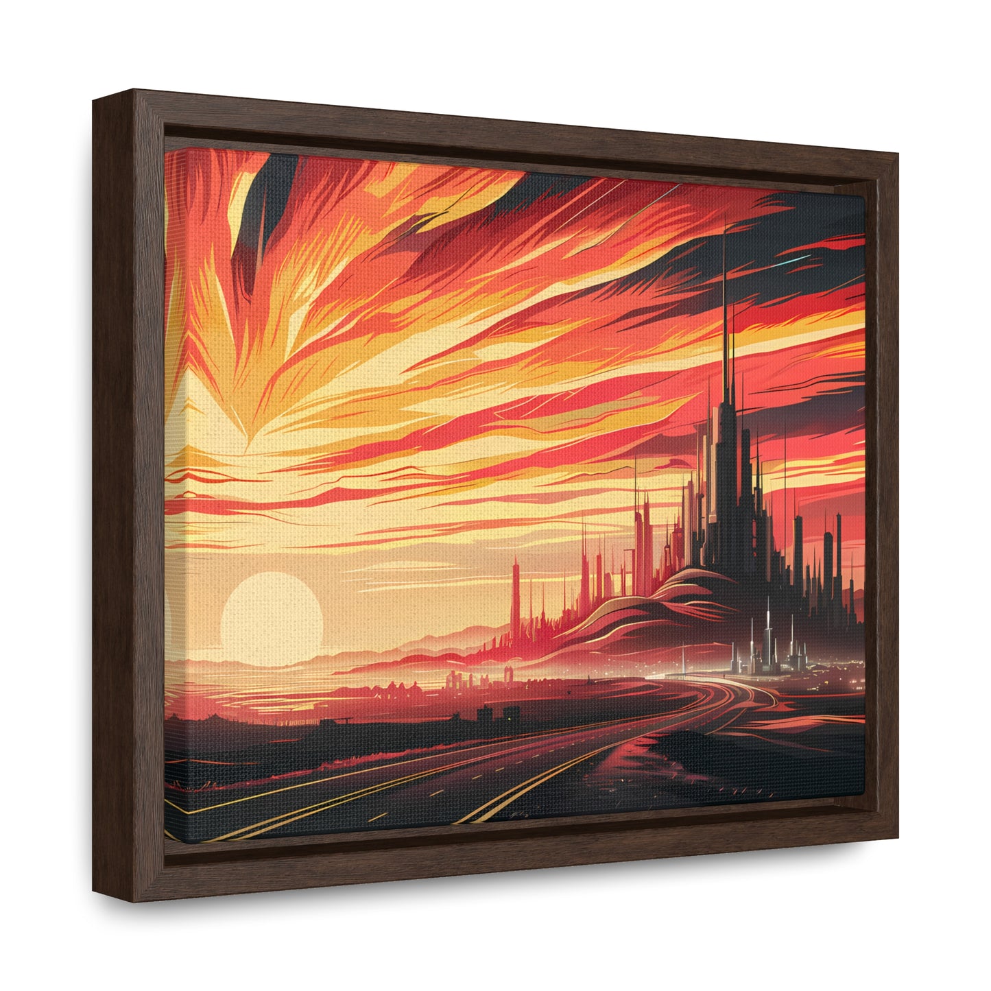 Twilight of the Metropolis - Gallery Canvas Wraps, Horizontal Frame