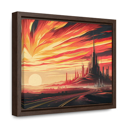 Twilight of the Metropolis - Gallery Canvas Wraps, Horizontal Frame