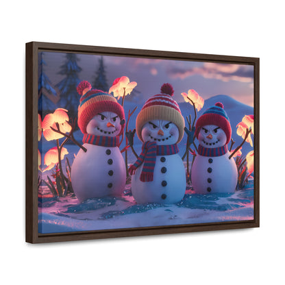 Frosty Troublemakers - Gallery Canvas Wraps, Horizontal Frame