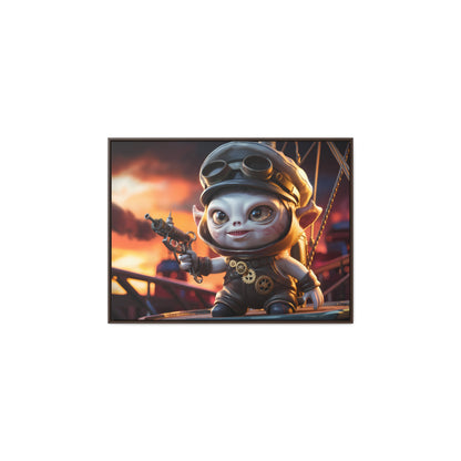 Steampunk Goblin Commander at Dusk - Gallery Canvas Wraps, Horizontal Frame