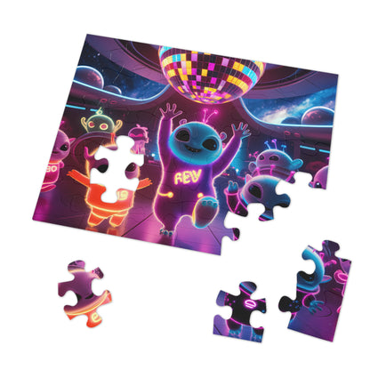 Galactic Neon Dance Party - Jigsaw Puzzle (30, 110, 252, 500,1000-Piece)