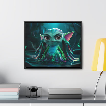 Guardian of the Enchanted Lagoon - Gallery Canvas Wraps, Horizontal Frame