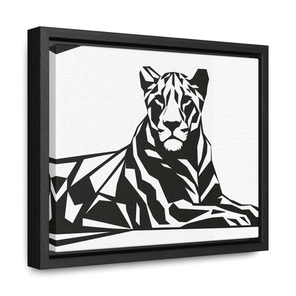 Majestic Geometric Tiger - Gallery Canvas Wraps, Horizontal Frame