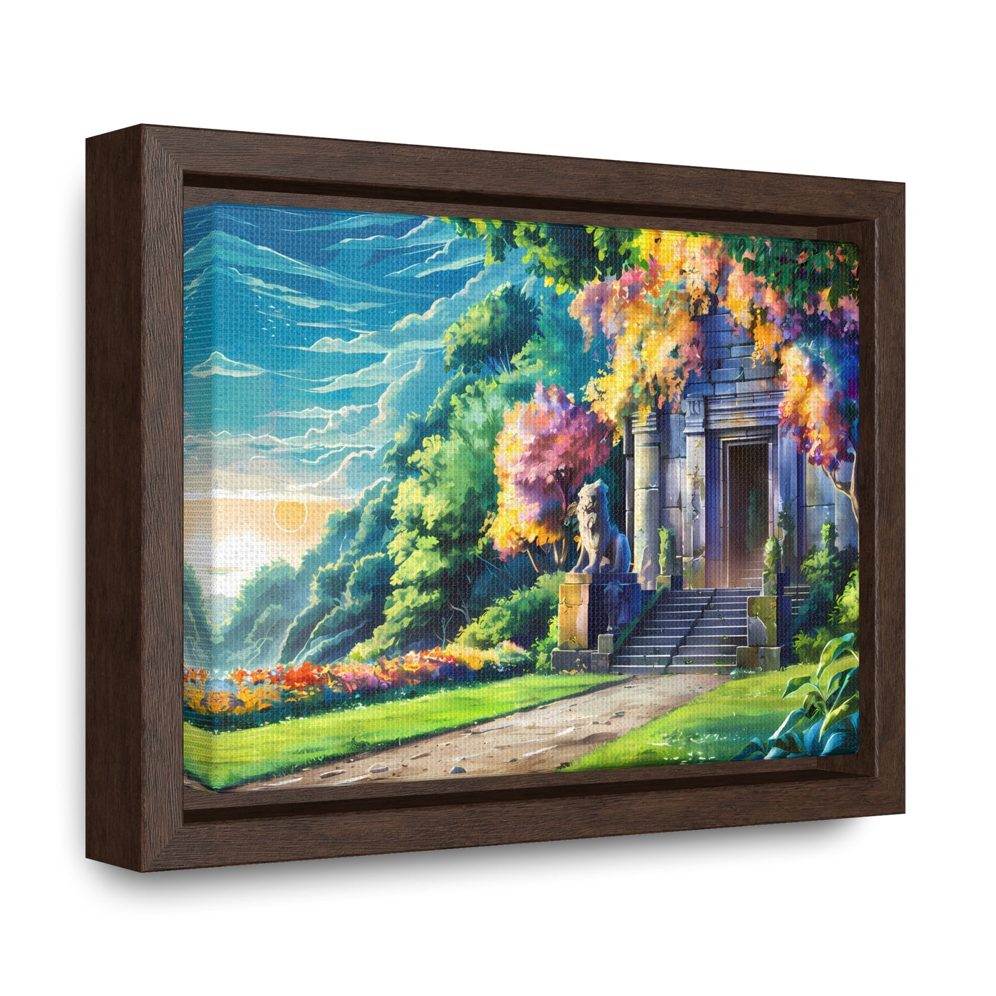 Sanctuary of the Forgotten Dawn - Gallery Canvas Wraps, Horizontal Frame