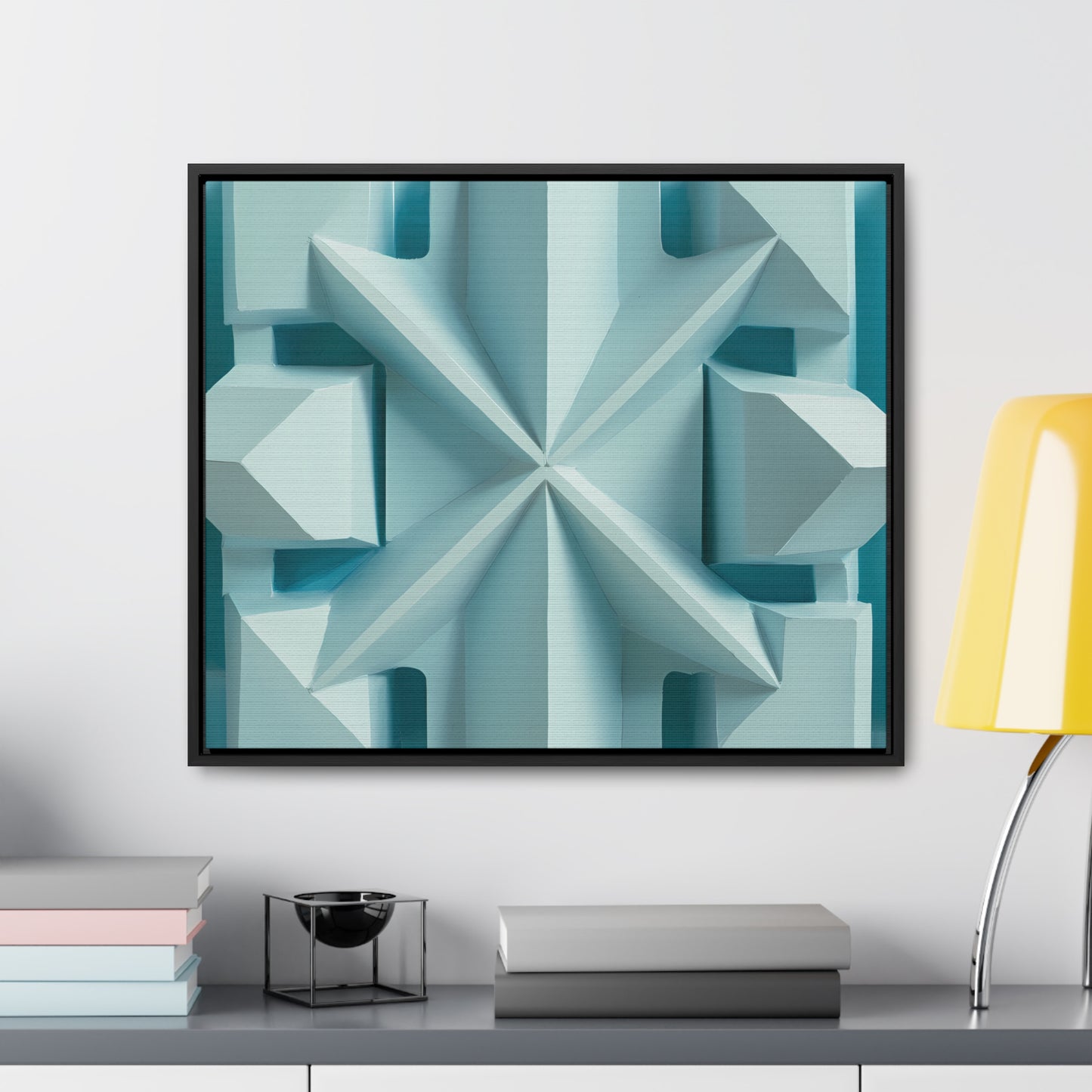 Fractal Symmetry in Ice - Gallery Canvas Wraps, Horizontal Frame