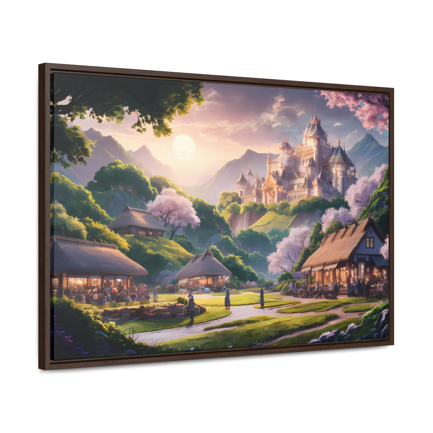 "Whispers of the Twilight Kingdom" - Gallery Canvas Wraps, Horizontal Frame