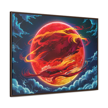 Eclipse of the Eternal Phoenix - Gallery Canvas Wraps, Horizontal Frame