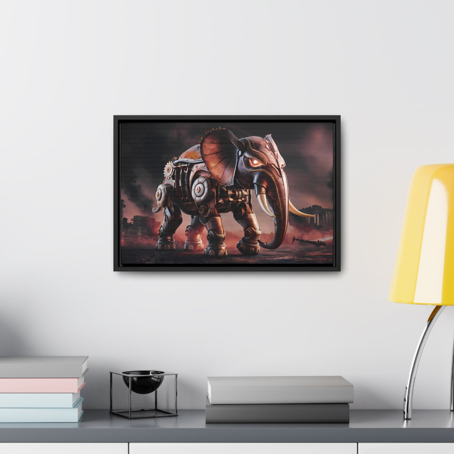 "Mechanized Titan of the Wasteland" - Gallery Canvas Wraps, Horizontal Frame