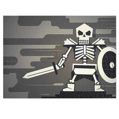 Skeleton Warrior in the Fog - Jigsaw Puzzle (30, 110, 252, 500,1000-Piece)