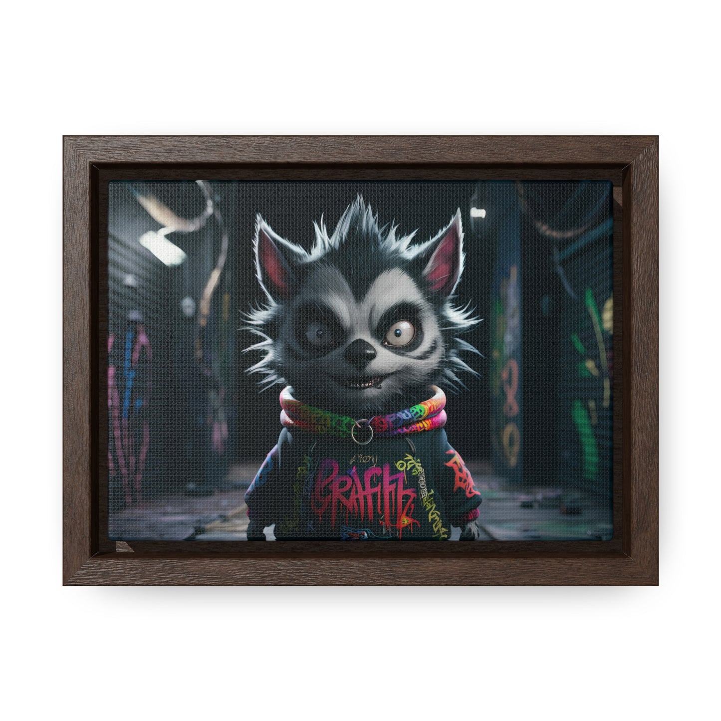 Urban Graffiti Rebel - Gallery Canvas Wraps, Horizontal Frame