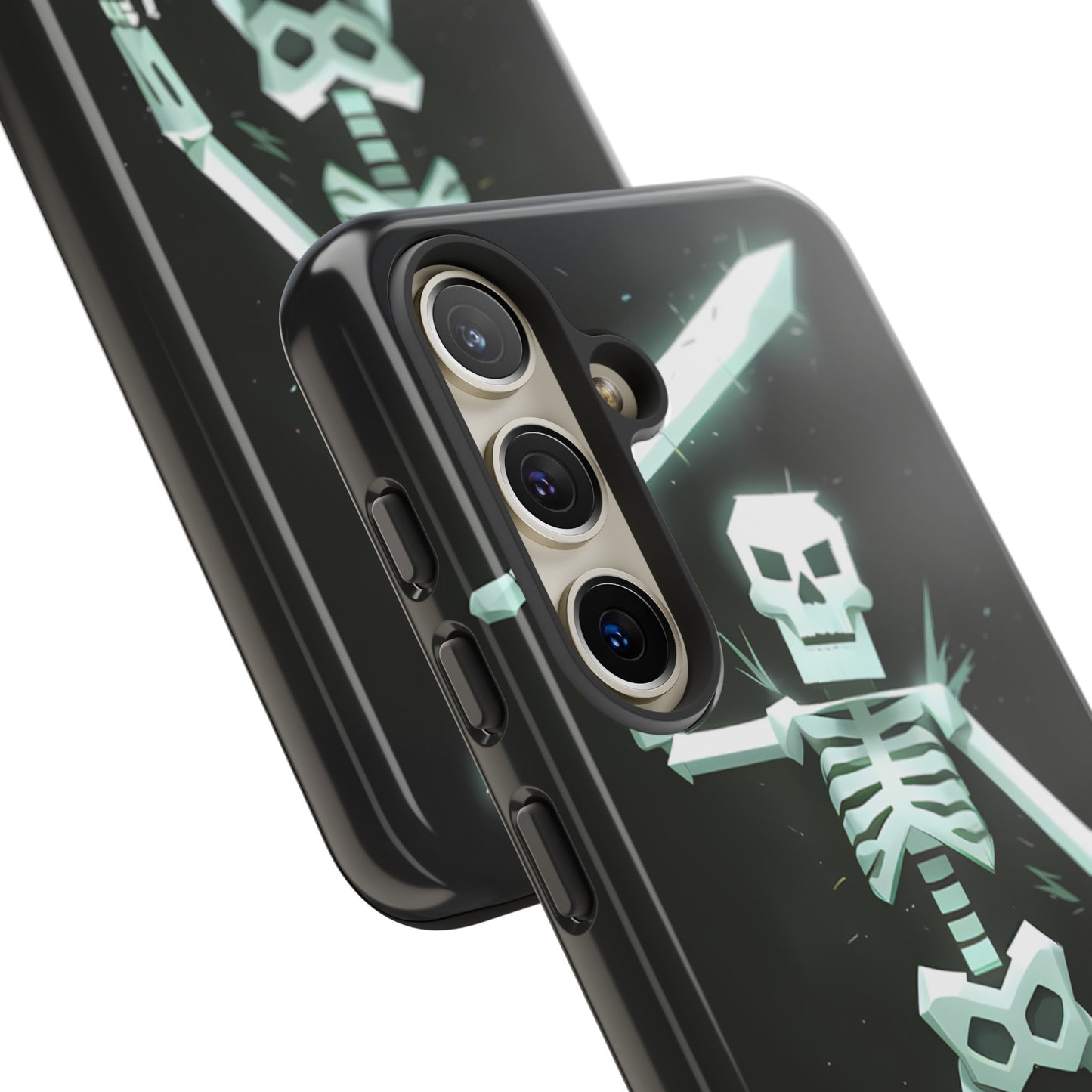 Geometric Skeleton Swordsman - Smartphone Tough Cases