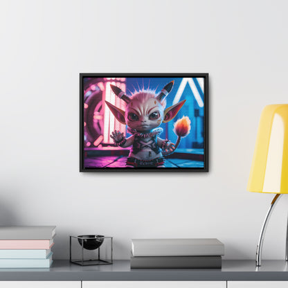 Neon Punk Guardian - Gallery Canvas Wraps, Horizontal Frame