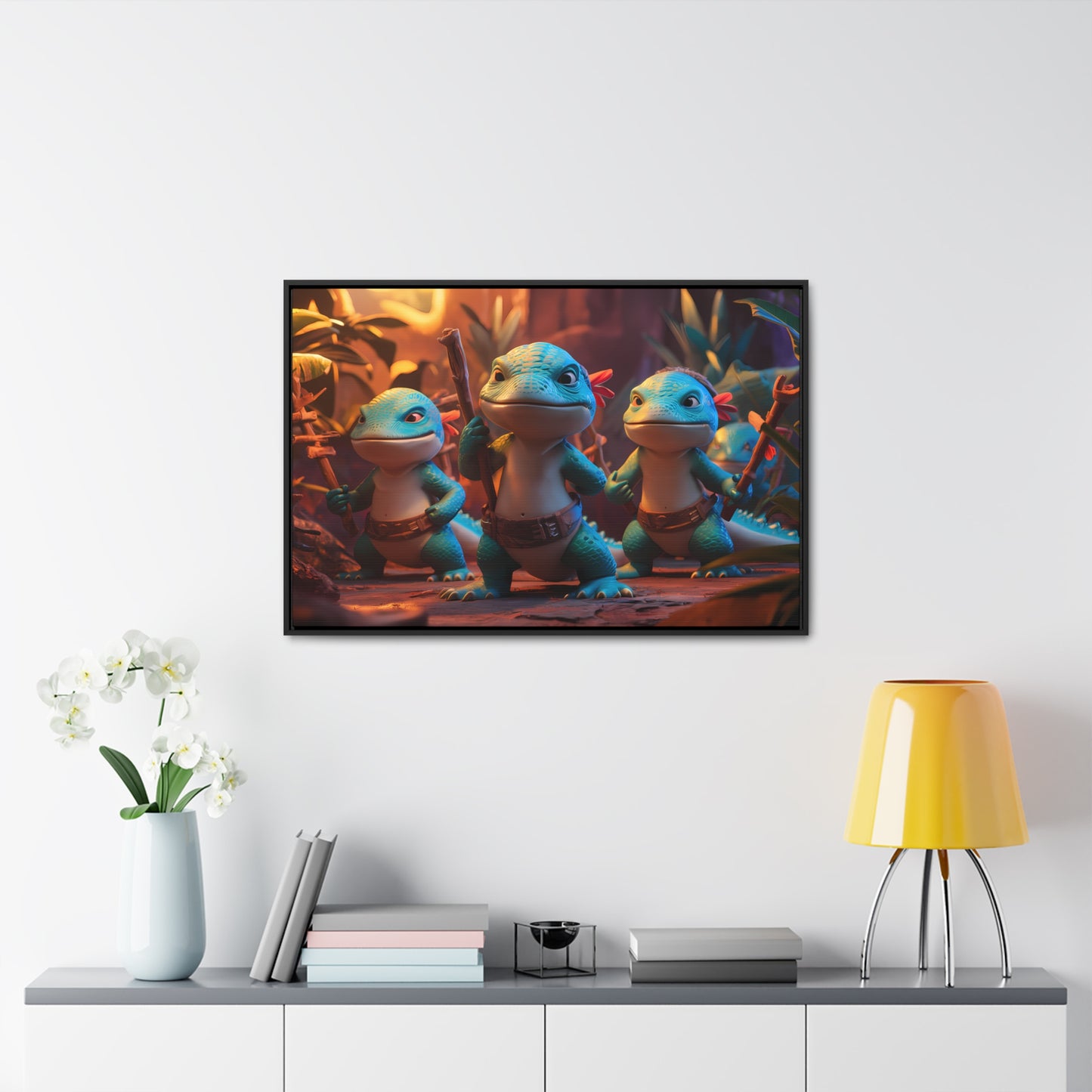 Guardians of the Jungle Tribe - Gallery Canvas Wraps, Horizontal Frame