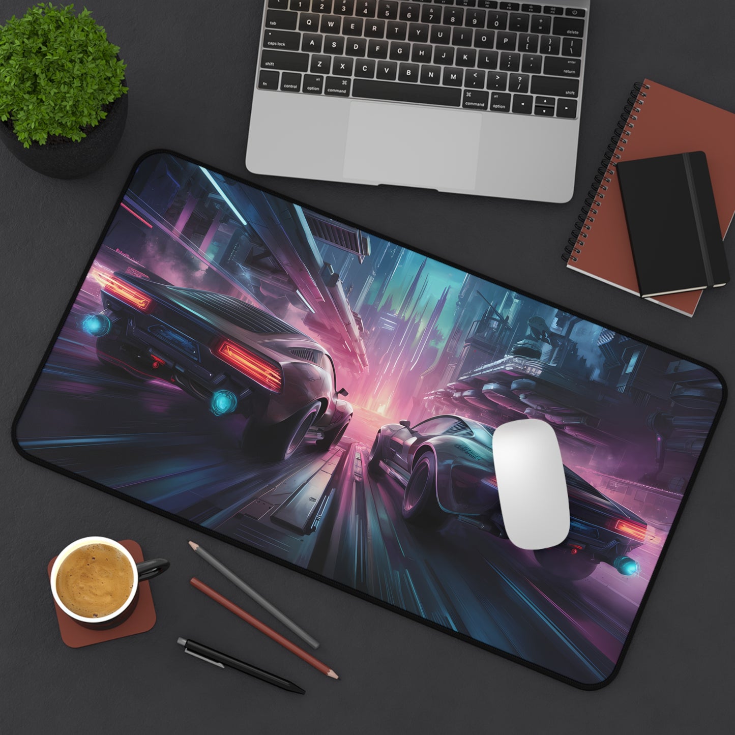 Night Race - Desk Mat