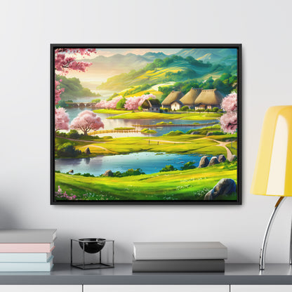 Serenity in Spring Meadows - Gallery Canvas Wraps, Horizontal Frame