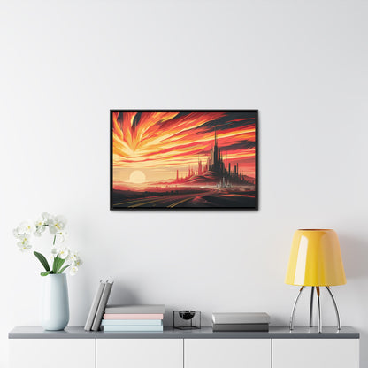 Twilight of the Metropolis - Gallery Canvas Wraps, Horizontal Frame