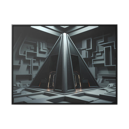 Sanctum of the Obsidian Pyramid - Gallery Canvas Wraps, Horizontal Frame